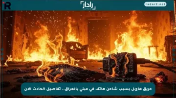 حريق هائل بسبب شاحن هاتف في مبنى بالعراق.. تفاصيل الحادث الآن